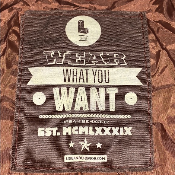 Brown Jacket 100% polyester (like leather) - Picture 2 of 3